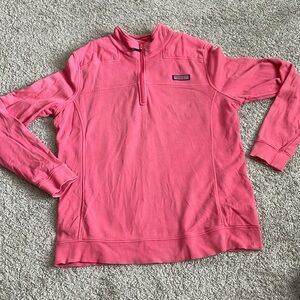 Vineyard Vines quarter zip size L with shoulder padding
